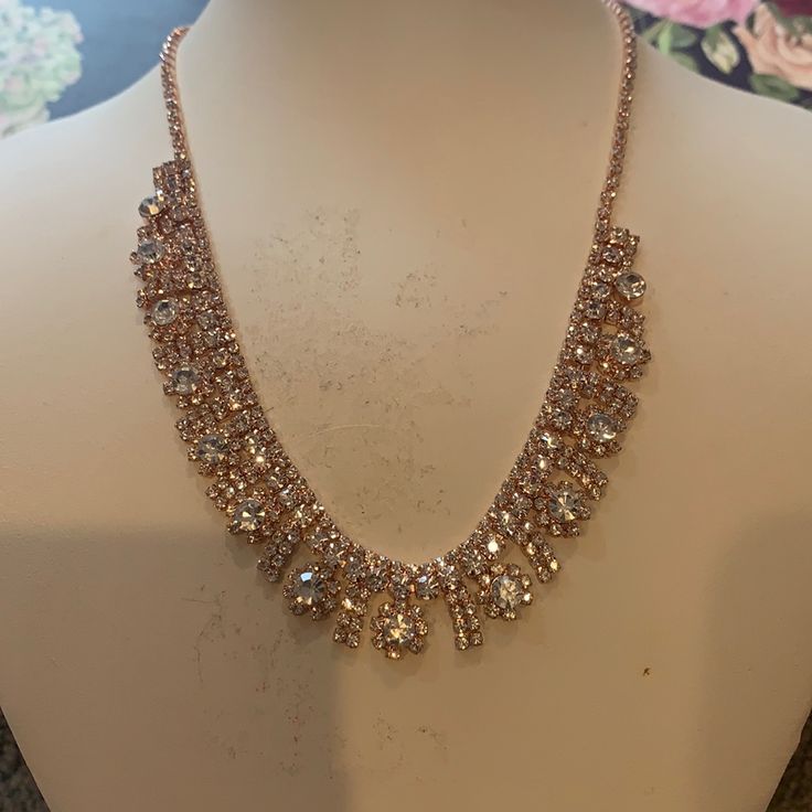 Nwt - Rose/Gold Necklace. By Rsvp. Hypo-Allergenic Glamorous Rose Gold Necklaces For Party, Glamorous Rose Gold Party Necklace, Feminine Rose Gold Party Necklaces, Rose Gold Necklace, Womens Jewelry Necklace, Gold Necklace, Jewelry Necklaces, Rose Gold, Women Jewelry