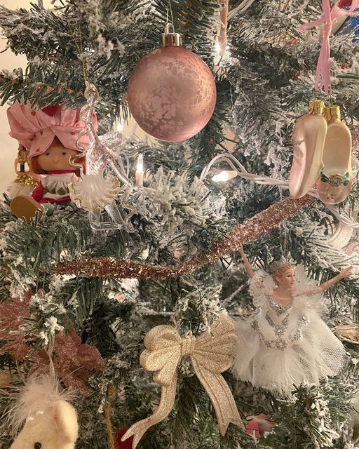 a christmas tree with ornaments on it