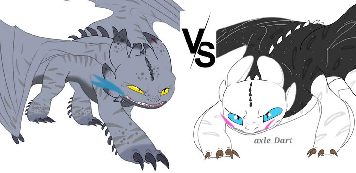 an image of two different types of dragon