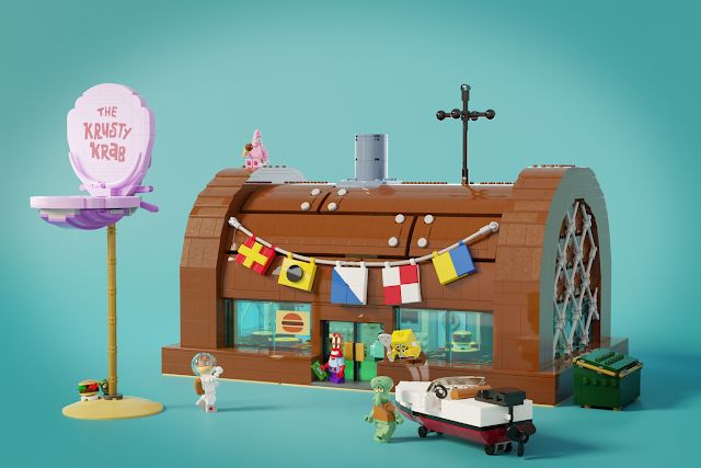 an image of a toy store with toys on the front and back sides, including a boat