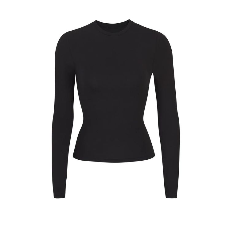 SKIMS | Solutions For Every Body Long Sleeve Shirt Outfits, Jersey Long Sleeve, Black Long Sleeve Shirt, Basic Outfits, Dream Clothes, Christmas Wishlist, Fall Winter Outfits, Comfortable Outfits, Long Sleeve T Shirts