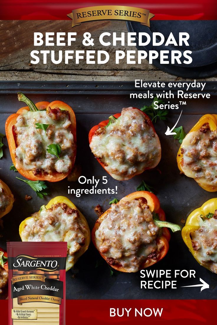 the recipe for stuffed peppers is shown here