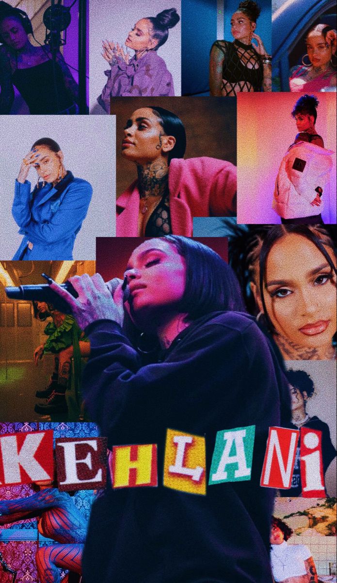 a collage of photos with the words kehlani on them and images of people