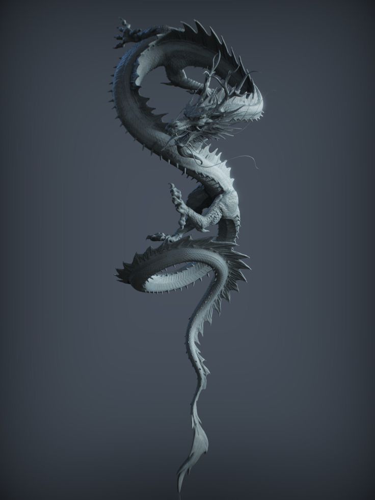 a black and white photo of a dragon