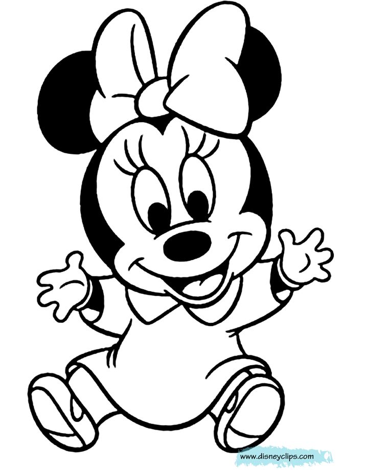 minnie mouse coloring pages for kids