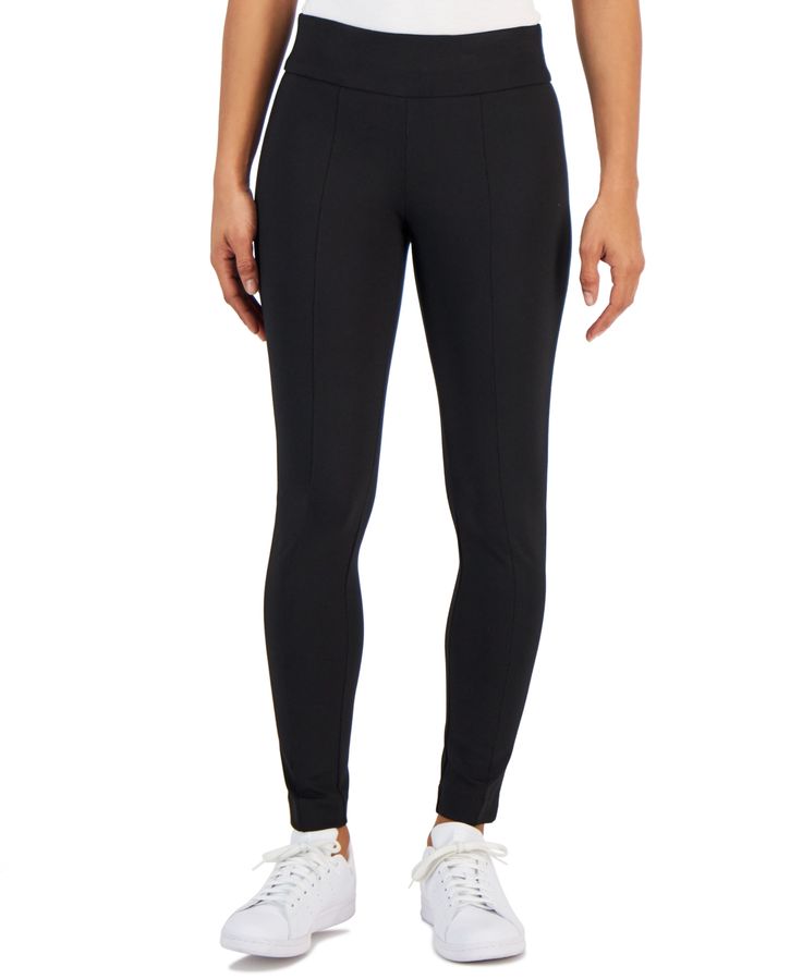 in stock Black Compression Pants With 5-inch Inseam, Solid Compression Pants With 5-inch Inseam, Black Pants With 5-inch Inseam And Elastic Waistband, Sporty Tight Pants With 5-inch Inseam, Black Fitted Leggings With 5-inch Inseam, Fitted Leggings With Pockets And 5-inch Inseam, High Waist Fitted Leggings With Comfort Waistband, Versatile Tight Black Bottoms, Mid-rise Compression Elastane Pants