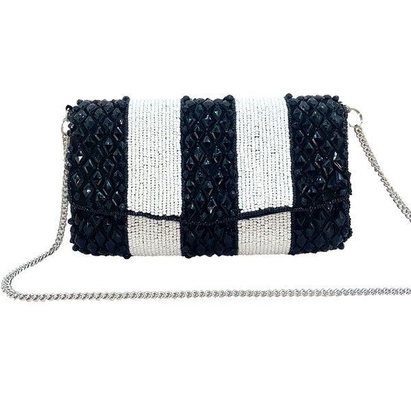 The perfect statement handbag! Novelty Purses, Statement Handbag, Beaded Clutch, Evening Clutch Bag, Chic Accessories, Event Catering, Dresses Shoes, Long Chain, Online Retail