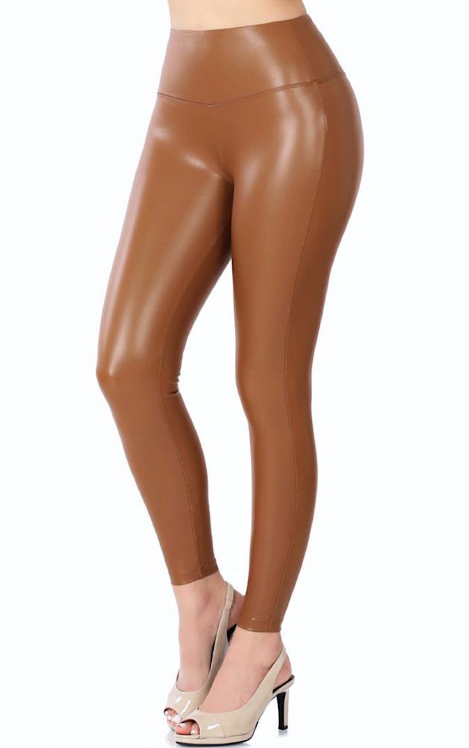 Nothing makes me happier than a FANTASTIC shopping find, and these faux leather leggings are the bomb!😍 The fit and feel of these is so luxe, you will not believe they are so affordable! Excellent amount of stretch, super comfy, and they do not run small at all! Dress them up with a sweater and boots or wear more casually with a tee and sneakers! You need these…trust me! Small 2/4, Medium 6/8, Large 10/12, XL 14/16 31” inseam **These are gorgeous paired with our “Snuggle Up Ivory Sweater” FREE Trendy Stretch Polyurethane Leggings, Stretch Solid Color Polyurethane Leather Pants, Sleek Brown Faux Leather Pants, Sleek Solid Color Faux Leather Leggings, Trendy High-stretch Faux Leather Leggings, Trendy High Stretch Faux Leather Leggings, Chic Stretch Faux Leather Leggings, Faux Leather Stretch Leggings, Trendy Tight Faux Leather Leggings