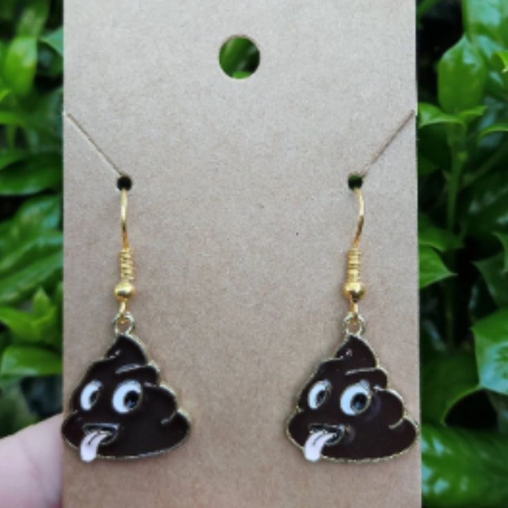 Poop Emoji Earrings Gold Plated Ear Wire And Charm Handmade Item Nwot Emoji Earrings, Poop Emoji, Earrings Color, Ear Wire, Earrings Gold, Brown Gold, Gold Earrings, Gold Plate, Handmade Items