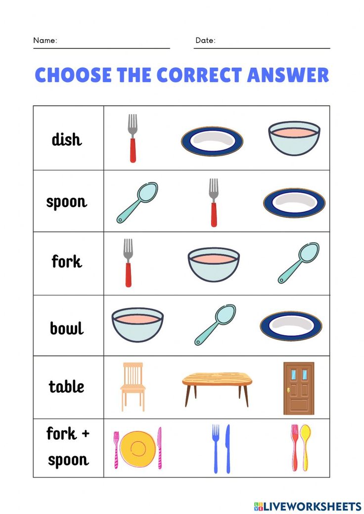 a worksheet showing the correct parts of food