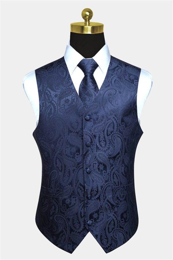 BradyMensuit made this Silk Navy Paisley Tank Top And Tie Set with rush order service. Discover the design of this Navy Floral  Five Buttons mens suit Vests cheap for prom, wedding or formal business occasion. 1950s Jacket Mens, Oc Fashion, Architecture Community, Cargo Jacket Mens, Mens Suit Vest, Floral Vests, Vest Set, Vest And Tie, Mens Fashion Smart