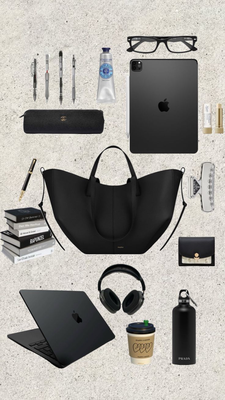 #uni #univeristy #unibag #bag #uniessentials #universityaesthetic #motivation #itgirl #notebook #pen #coffee #study Uni Essentials, University Bag, Coffee Study, Everyday Bag Essentials, Uni Bag, Beautiful Butterfly Photography, School Bag Essentials, Travel Bag Essentials, University Girl