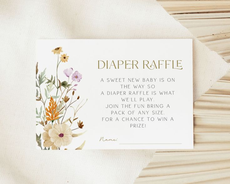 a baby is on the way so a diaper raffle is what you don't want to pack