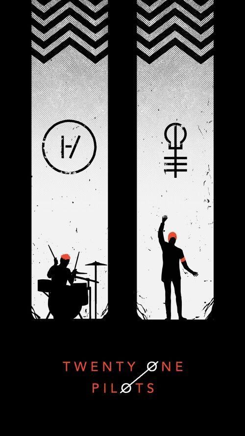 an iphone screen with the image of two people playing drums