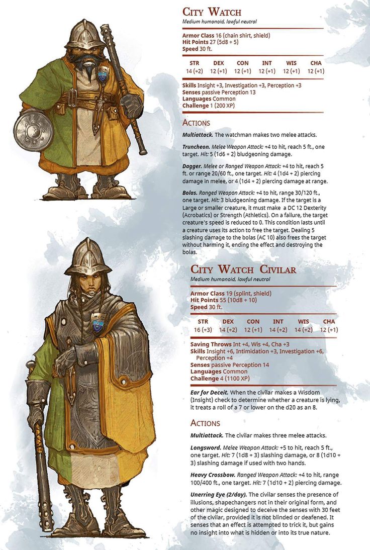 some type of character sheet for the video game castle watcher, with different armors and