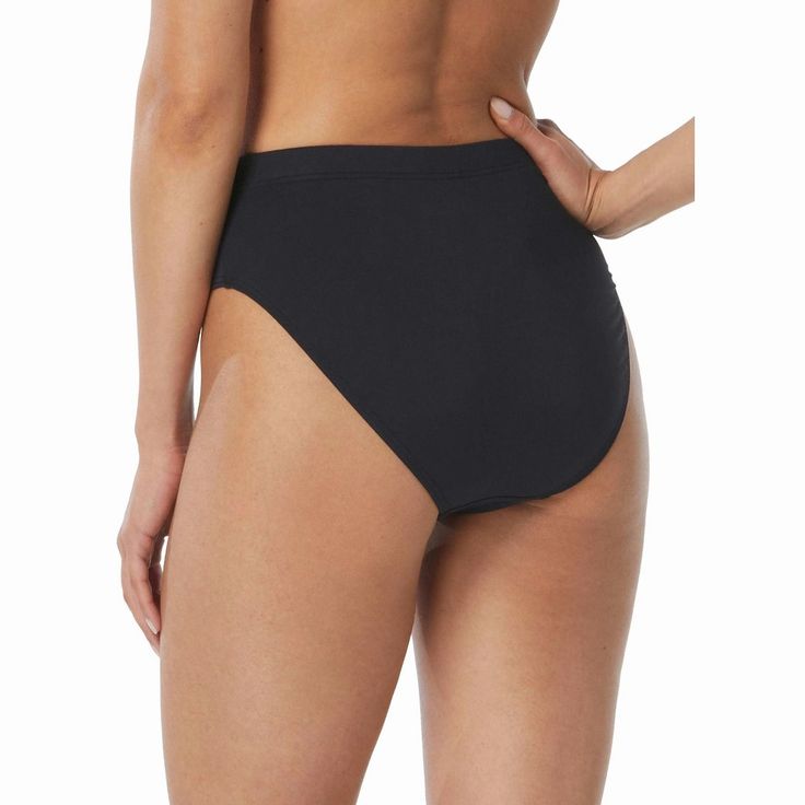 For a bikini bottom that shows a little less skin this one hits the mark. A high waistline and contemporary leg line provide confident coverage. Take it from the pool to the paddleboard. Wear this solid bottom with coordinating solid or printed tops for versatility. Stretch Sports Bra With Built-in Bra For Beach, Beach Swimwear With Bra Friendly 4-way Stretch, Beachwear Sports Bra With Built-in Stretch, Moisture-wicking Solid Color Beachwear Bottoms, Seamless 4-way Stretch Beachwear Bottoms, Target Clothes, Shipt Shopper, Cheeky Bikinis, Swim Top