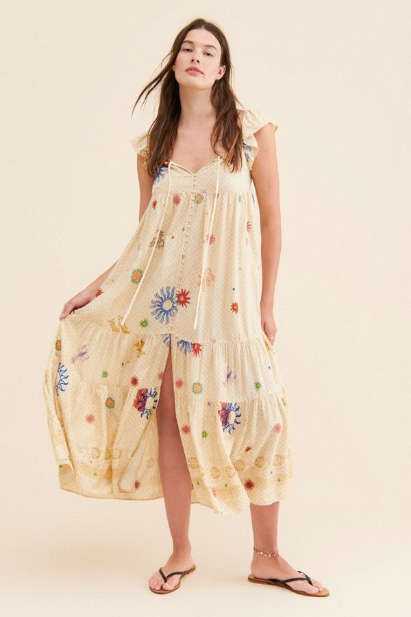 Rent Gaby Embroidered Midi Dress from Nuuly. Pick 6 items for $98/month. Free shipping + returns. Urban Outfitters Spring Midi Dress, Spring V-neck Maxi Dress From Urban Outfitters, Spring Embroidered Maxi Sundress, Urban Outfitters Yellow V-neck Dress, Urban Outfitters Bohemian Floral Print Dresses, Urban Outfitters Short Sleeve Midi Dress For Spring, Bohemian Floral Print Dress By Urban Outfitters, Urban Outfitters Midi Dresses For Spring, Floral Print Embroidered Sundress For Spring