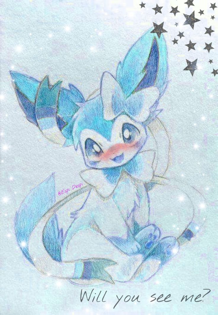 a drawing of a pokemon with stars in the background