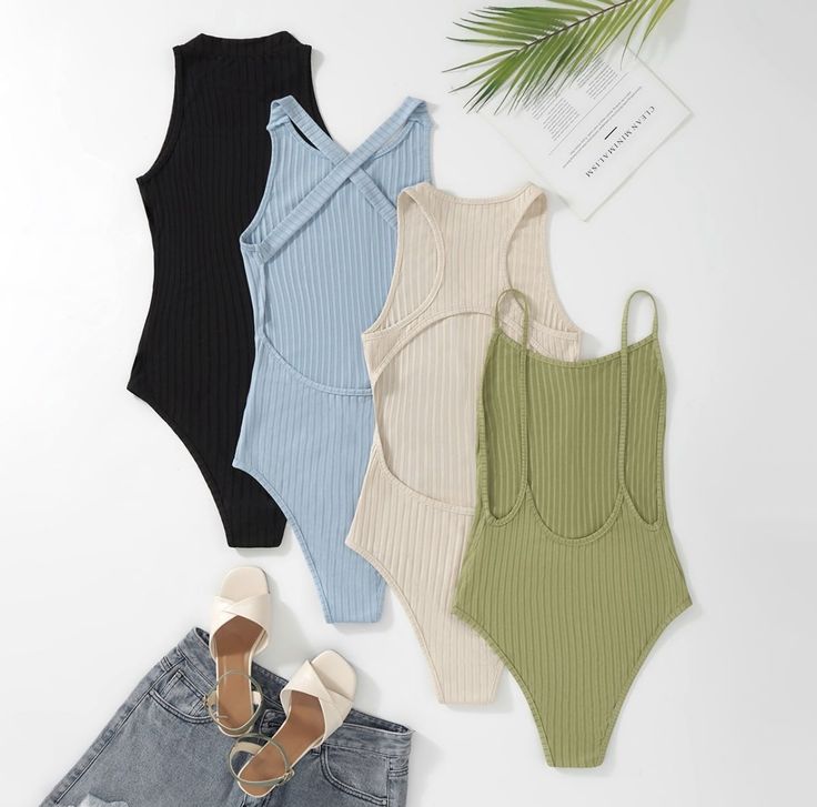 Cute Bodysuits, Chic Evening Dress, Ribbed Knit Bodysuit, Body Outfit, Knit Bodysuit, Cute Comfy Outfits, Casual Winter Outfits, Lookbook Outfits, Womens Bodysuit