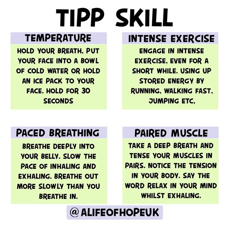 A little bit different than our usual self care post. But this is just as helpful! I've recently been doing therapy sessions and this is something I've learnt. So, I thought why not share it with you guys, because it might help at least one of you. This is a skill which helps you to distract your thought process when things are over whelming. Sometimes we feel that we can't stop the thoughts from happening. But there is ways in to help that! Such as the tipp skill; there's temperature, intense Tipps Dbt, Stop Dbt Skill, Stop Skill Dbt, Distress Tolerance, Dbt Skills, Mental Health Facts, Breath In Breath Out, Thought Process, Therapy Activities