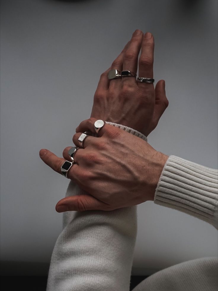 Rings for Men Silver Guys Rings Aesthetic, Boy Jewelry Aesthetic, Rings Aesthetic Men, Rings For Men Aesthetic, Men’s Wedding Rings, Stylish Glasses For Men, Brazil Music, Aesthetic Rings, Index Finger Rings