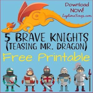 the 5 brave knights teaching mr dragon free printable