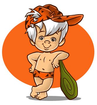 an image of a baby with a hat on holding a paddle and wearing a bathing suit