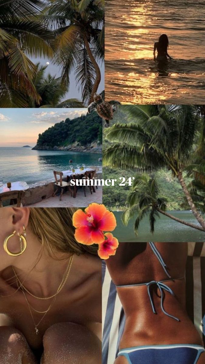 a collage of photos with the words summer 2 - 1 on them and images of women in bikinis