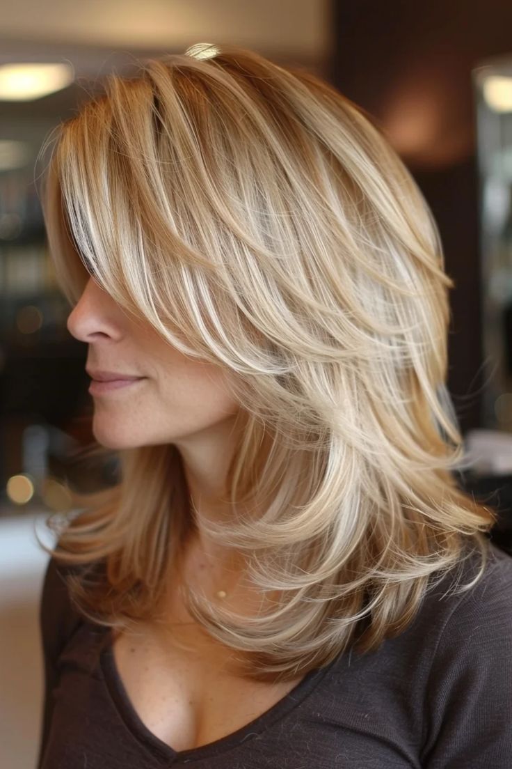 Shoulder Length Hairstyles, Hairstyles For Straight Hair, Haircuts For Medium Length Hair, Layered Haircuts For Medium Hair, Dirty Blonde Hair, Blonde Hair With Highlights, Haircuts For Medium Hair, Brown Blonde Hair, Long Layered Hair