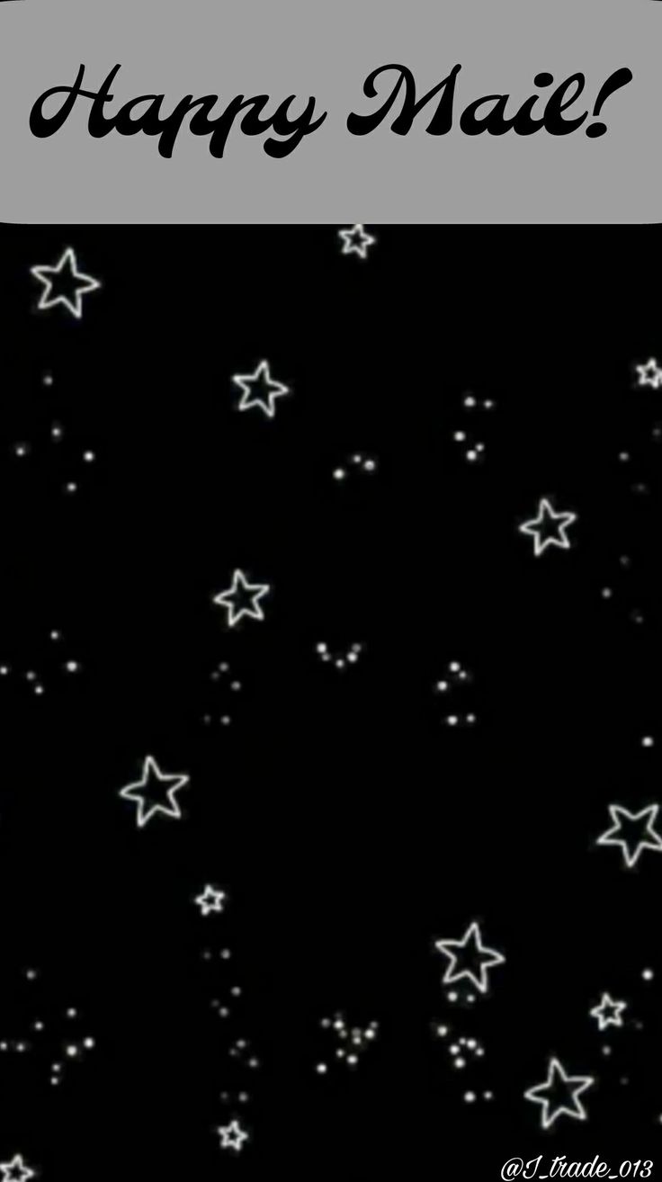 a black and white photo with stars in the sky that says, happy made?