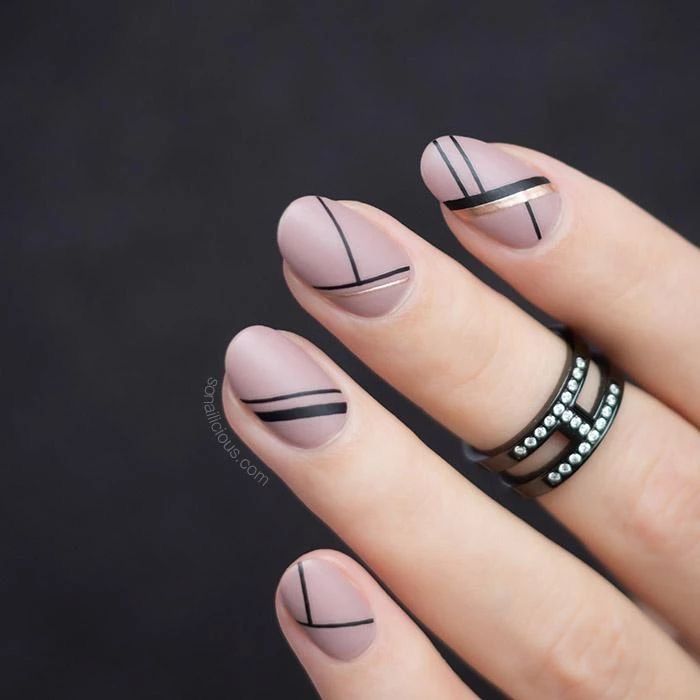 Stripes Nail Designs, Line Work Nail Designs, Nail Stripes Designs, Corporate Nails, Classic Stickers, Line Nail Designs, Manicured Nails, Chic Nail Designs, Makeup Colorful