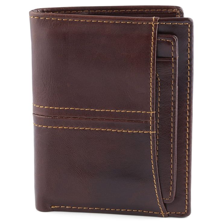 * 100% leather product
 * Removable ID pass
 * Spacious money/card organiser Money Card, Slim Leather Wallet, Money Cards, Men's Wallet, Welcome To The Family, Card Organizer, Mocha Brown, Jewelry For Men, Bifold Wallet