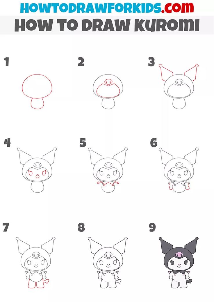 how to draw kurom from pokemon step by step drawing instructions for kids and beginners