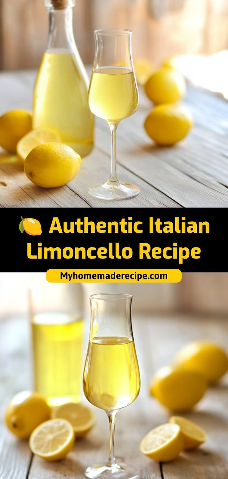 This authentic Italian Limoncello is smooth, zesty, and easy to make at home. A perfect sip of Italian flavor! Ingredients: 10 lemons, zested 1 liter vodka 4 cups water 3 cups sugar Enjoy this homemade limoncello for a refreshing, citrusy treat. Perfect as a digestif or gift Limoncello Baking Recipes, Home Made Limoncello, Lemoncello Recipes Diy, Lemon Cello Recipe Homemade, Lemoncello Recipes Easy, How To Make Limoncello, Homemade Limoncello Recipe, Limoncello Drinks Recipes, Cream Limoncello Recipe