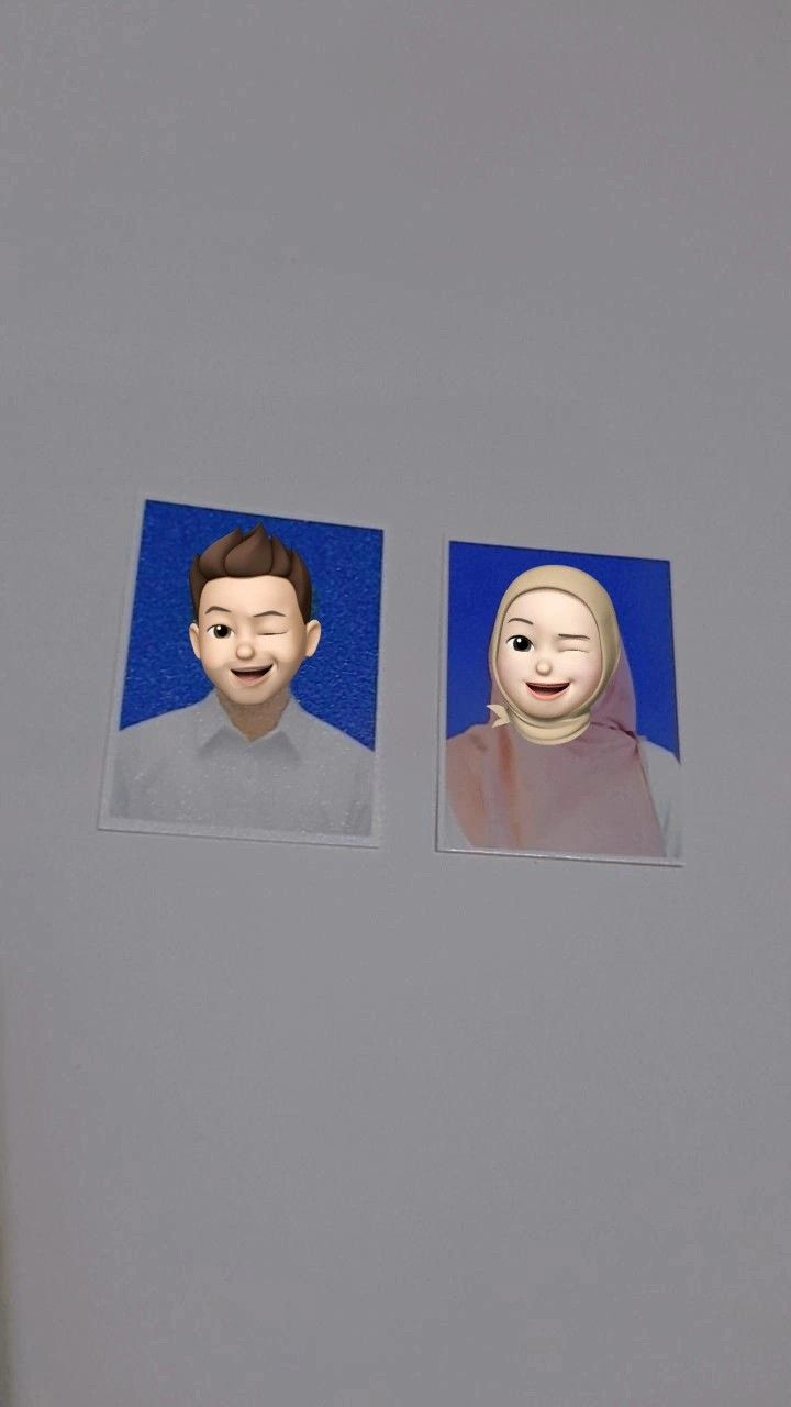 two pictures of people with different facial expressions on them, one has a woman's head and the other is a man's face