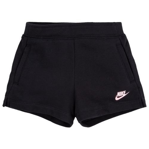 Let your little girls join the club of classic Nike style in the Nike Club Fleece Shorts. Crafted from soft French terry fabric, these shorts keep them looking sporty and sleek all day, every day. The functional pockets keep their essentials close, while the drawcord delivers a fit that's made for playtime. Watch your little girls stand out with fresh Nike style in the Nike Club Fleece Shorts. Inseam length: 2.000. 60% cotton/40% polyester. Imported. Nike Club Fleece Shorts - Girls' Preschool - Cotton Sportswear Shorts For Playwear, Sporty Short School Bottoms, Sporty Short Bottoms For School, Sporty Black Shorts For Playwear, Nike Bottoms For Playwear In Short Style, Sporty School Shorts, Nike Cotton Shorts For Playwear, Nike Playwear Shorts, Sporty Nike Shorts For Playwear