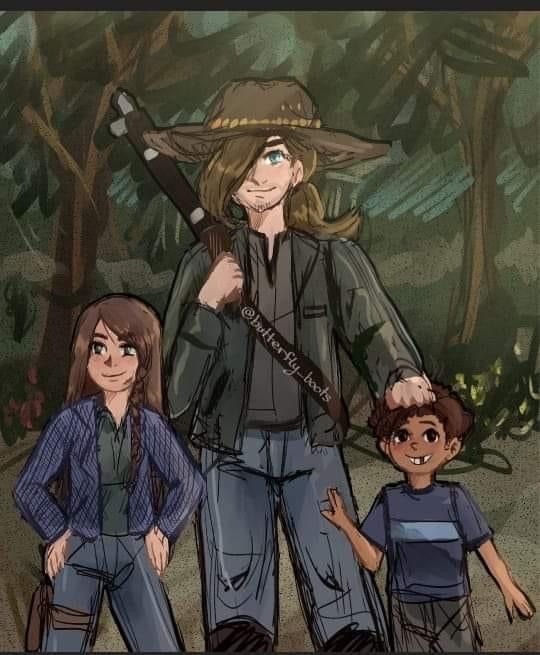 Ikimaru Art, Twd Drawings, Twd Art, Lori Grimes, Walking Dead Characters, Twd Funny, Walking Dead Art, Carl Grimes, Cartoon Movies