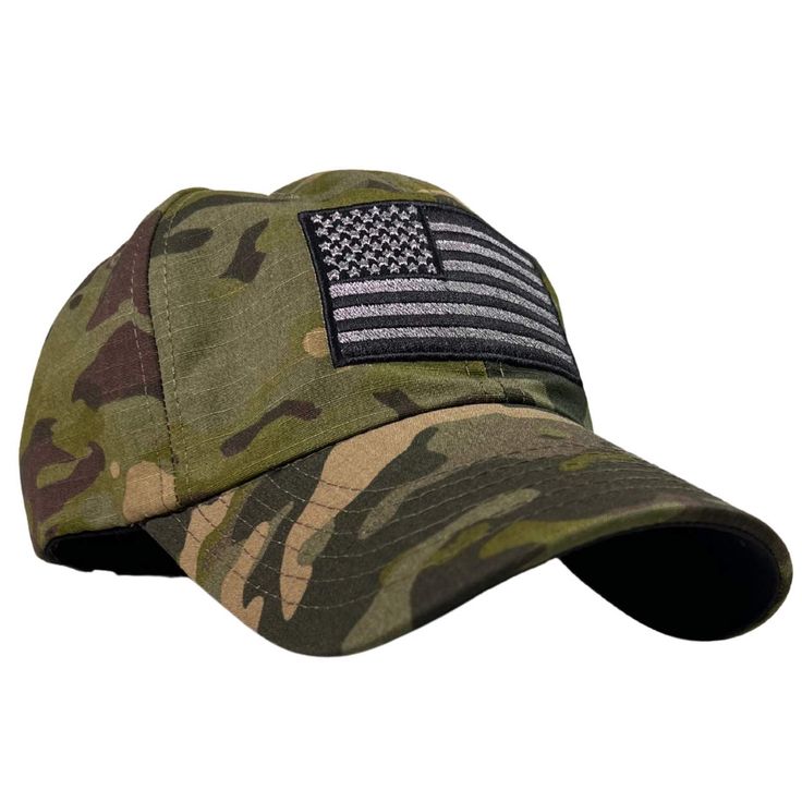 American Flag Full Fabric Tropic Multicam Camo Range Hat Military Camouflage Trucker Hat For Sports, Military Style Camouflage Trucker Hat For Sports, Military Camouflage Snapback Baseball Cap, Adjustable Camouflage Military Hat, Adjustable Military Camouflage Hat, Camouflage Sports Cap, Military Camouflage Baseball Cap, Military Camouflage Snapback Hat With Curved Brim, Military Style Camouflage Snapback With Curved Brim