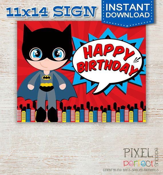 a batman birthday card with the words happy birthday