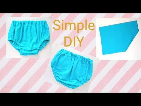 Baby Bloomers Pattern, Diaper Cover Pattern, Baby Clothes Patterns Sewing, Sewing Baby Clothes, Baby Frocks Designs, Baby Bloomers, Baby Diaper, Diy Youtube