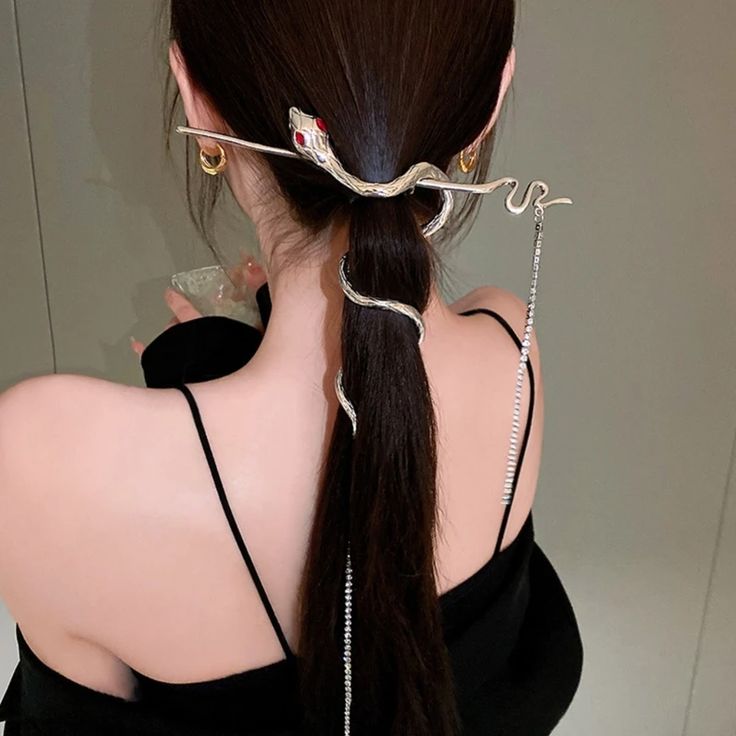 Smarter Shopping, Better Living!  Aliexpress.com Snake Braid, Snake Hair, Chopstick Hair, Chinese Hairstyle, Hair Accessories Clips, New Chinese Style, Hair Reference, Style Punk, Fashion Hair Accessories