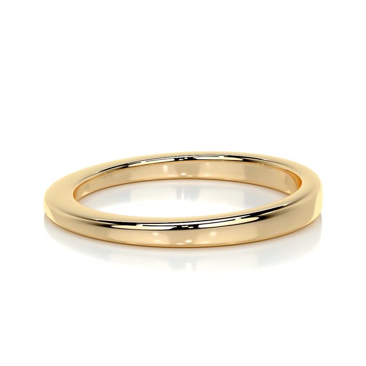 A plain Classic Wedding Band with a knife-edge design. Yellow Gold Solitaire, Paper Ring, Classic Wedding Band, Low Tech, Gold Box, Special Jewelry, Ring Sizer, Classic Wedding, Rings Simple