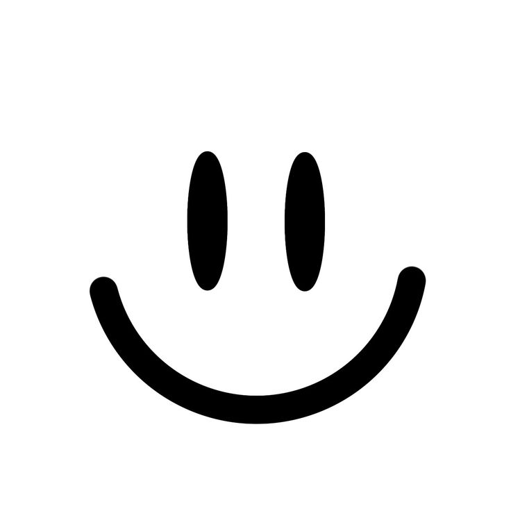 a black and white photo of a smiley face