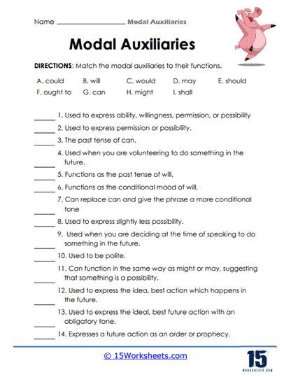 a worksheet with words and pictures on it