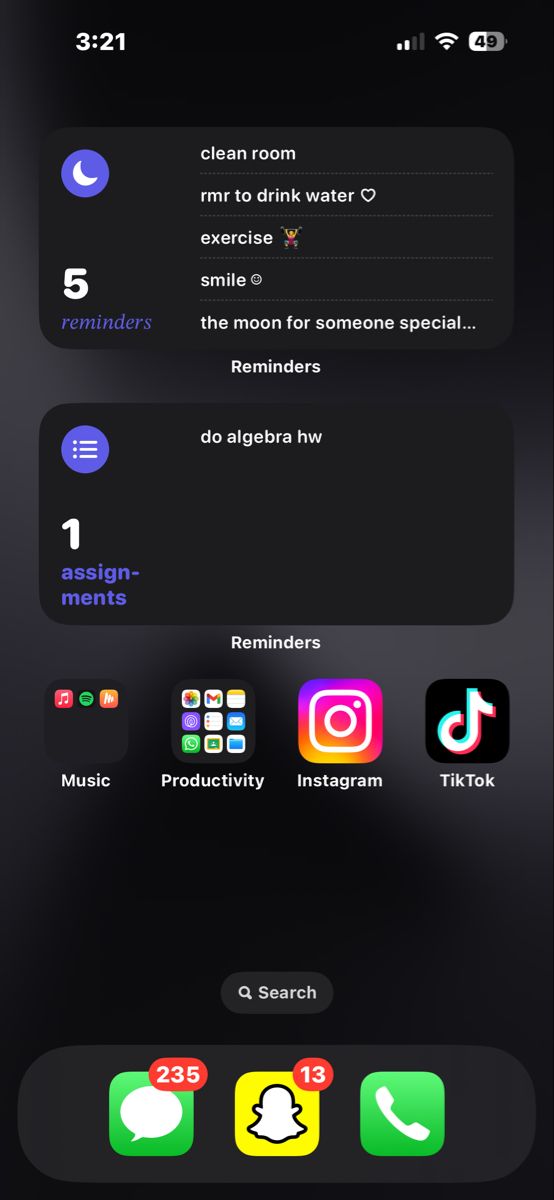 an iphone screen with different icons on it