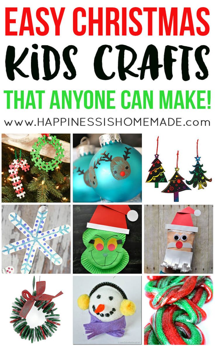 christmas crafts for kids that anyone can make