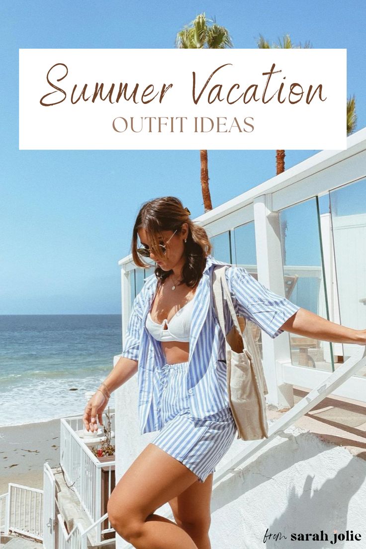 Summer Vacation Outfit Ideas Beach Holiday Outfits 2023, Summer Outfits 2023 Vacation, 2023 Summer Vacation Outfits, Vacation Exploring Outfits, European Beach Style, Weekend Vacation Outfits, California Summer Outfits 2023, Casual Beach Vacation Outfits 2023, Beach 2023 Outfit