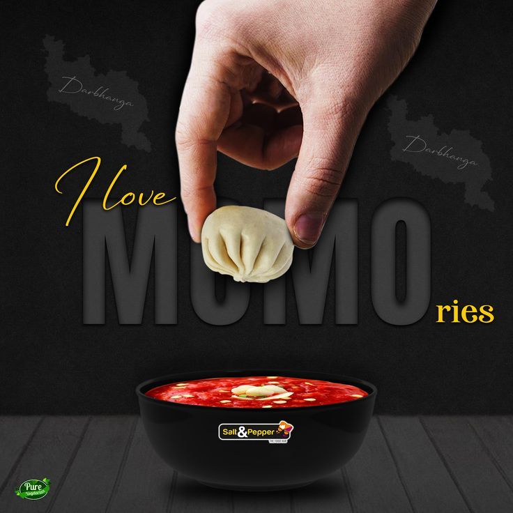 a hand holding dumplings over a bowl of soup with the words i love mom on it