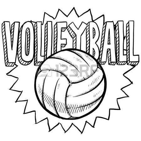 a volleyball ball with the word volleyball on it