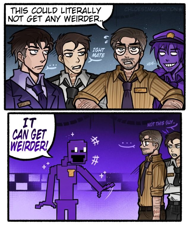 Chloesimagination Dave Williams, Silly People, Animatronic Fnaf, So Silly, Fnaf Movie, Fnaf Comics, Fnaf Memes, William Afton, Fnaf Funny